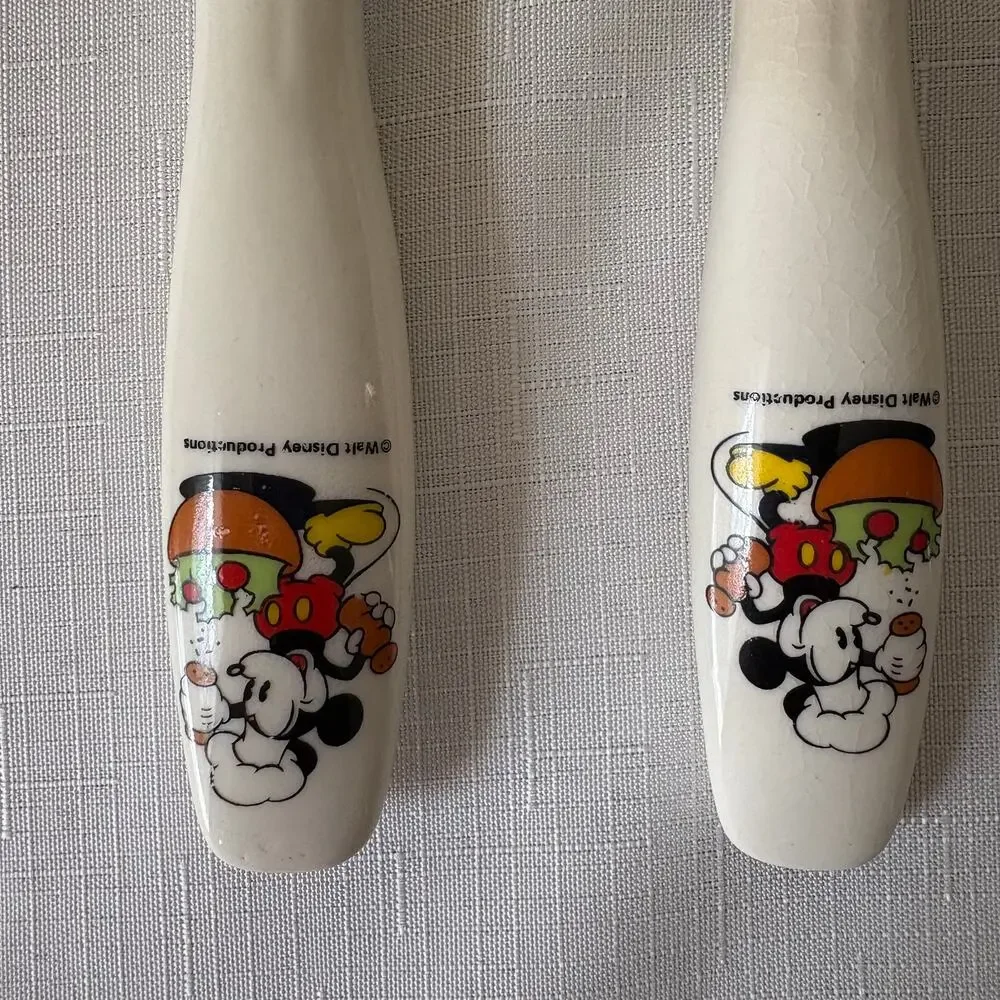 Vintage Walt Disney Salad Spoon and Fork‎